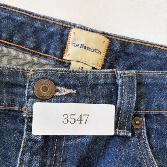 G.H. Bass & Co Jean Womens 14 Blue Slim Fit Mid-Rise Medium Wash Stretch Denim - Picture 11 of 11